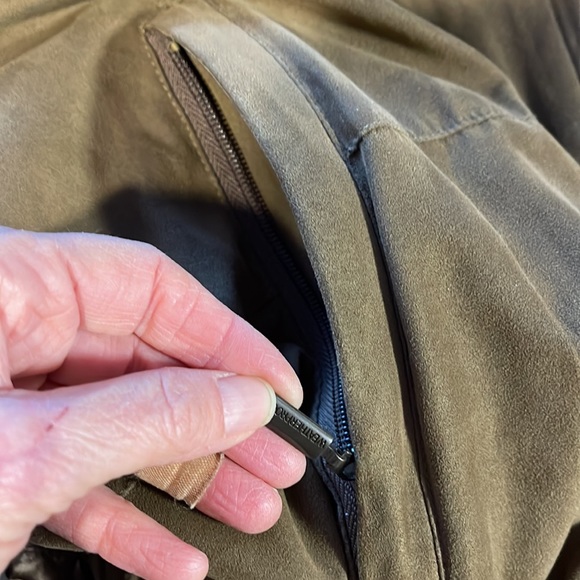 Vegan Suede bomber jacket - Picture 12 of 16